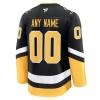 Maillot de Hockey Pittsburgh Penguins Personnaliser Fanatics Premium 2024-25 Noir Troisième - Homme